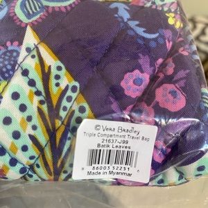 NWT Vera Bradley Triple Compartment Travel Bag
